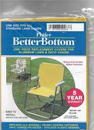 Phifer Better Bottom Aluminum Lawn Chair Replacement Cover Yellow Patio Webbing Lawn Chairs Aluminum Aluminum Chairs