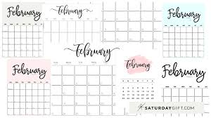 The years with 29 days in february are called leap years and it comes every four years. Cute Free Printable February 2021 Calendar Saturdaygift