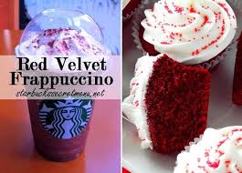 Gorgeous red velvet cupcakes with tangy cream cheese frosting. Starbucks Red Tuxedo Frappuccino Starbucks Secret Menu