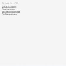 Aus senkung und hebung bestehend. Ist Das Ein Gedicht Und Enthalt Es Jambus Deutsch Philosophie Lyrik