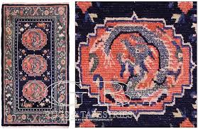 Diese tibetischen teppiche sind aus 100% seide. Antik Tibet Teppich 134x76 141714440332