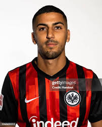 Aymen Barkok of Eintracht Frankfurt poses during the team... News Photo