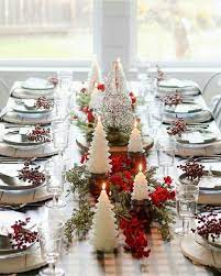 Start by choosing the perfect placemats and coordinating napkins. 20 Pretty Diy Christmas Dining Table Centrepiece Ideas Godiygo Com Christmas Dining Table Christmas Table Christmas Table Decorations Diy