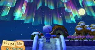 Northern Lights Animal Crossing New Leaf Dream Address 4300 2200 1238 Animal Crossing Animal Crossing Qr New Leaf