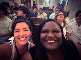 1. Music buddy par excellence @destinyccannon and I at  #trinityepiscopalmidtown jazz fest 2. I luff her 3. The music sounded  incredible bouncing off that high ceiling! 4. bbjazziii Benny Benack III  was amazing🎺