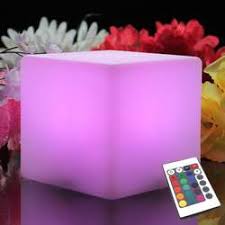 Battery Operated Bedside Lamp Led Child Night Light Multicolor Cube Pk Green Usa