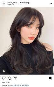 Haum Style Bangs In 2021 Haircuts Straight Hair Aesthetic Hair Long Hair Styles
