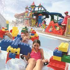 Here almost everything is built from lego. Legoland Water Park