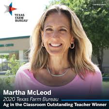 Eager minds. And a willing teacher. Martha McLeod brings agriculture to  life in her classroom. For her efforts, she was named the 2020 Ag in the  Classroom Outstanding Teacher! https://txfb.us/AITCteacherwinner20