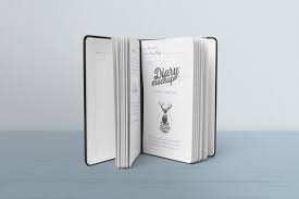 Open Diary Mockups In 2020 Stationery Templates Shadow Drawing Hardcover Diary