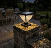 Outdoor Pillar Lights for Gardens and Patios in Various Styles