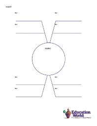 Education World Spider Map Template Spider Diagram