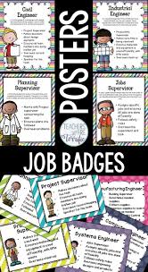 Stem And Science Job Badges And Posters In Bright Pastel Colors Stem Classes Classroom Jobs Teachers Are Terrific