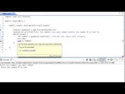Java Loop Example Program Add Numbers A Tutorial Youtube