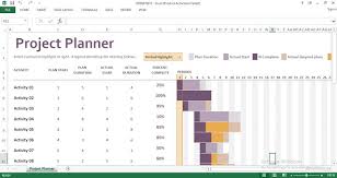 Gantt Project Planner Excel Template Engineering Management