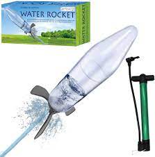 Rotate and observe your water rocket from several Amazon Com Genovega Water Bottle Stomp Model Rocket Launcher Outdoor Toys Baking Diy Science Experiment Kit Nasa Space Opters Stem Gift Rocket Tail And Plastic Bottle Toys Games