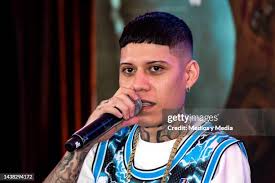 Singer Angel Quezada of the Santa Fe Klan attends during a press... News  Photo