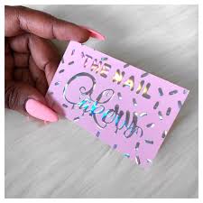 Let us see which let us see which industries are best for holographic business cards. I M Absolutely Obsessed With These Raised Unicorn Foil Business Cards From Shaynamade Definitel Foil Business Cards Salon Business Cards Cute Business Cards