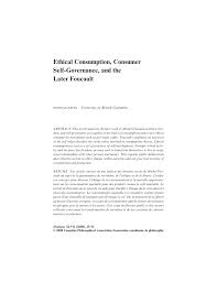 Discours assembl?e g?n?rale d'une association. Pdf Ethical Consumption Consumer Self Governance And The Later Foucault