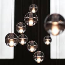 2015 New Bocci G4 Led Crystal Glass Ball Pendant Lamp Meteor Rain Ceiling Light Meteoric Shower Stair Bubble Droplight 3 5 7 26 Etc Lights Traditional Pendant L Ball Pendant Lighting Simple Pendant Light Multi