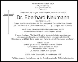 Traueranzeigen von Eberhard Neumann