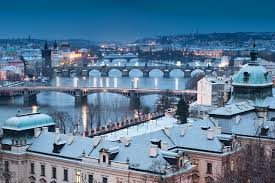 Papeis De Parede Republica Checa Praga Casa Rios Pontes Invierno Ponte Carlos Noite Cidades Baixar Imagens