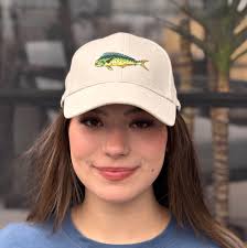 Mahi Mahi, Dorado or Dolphin Fish Dad Style Baseball Cap, Personalized and  Custom Text