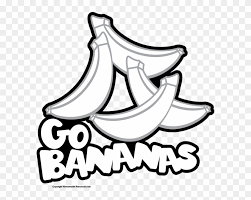 If using the black and white versions, color them in! Go Bananas Coloring Page Free Transparent Png Clipart Images Download