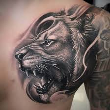 Lion Tattoo On Chest Best Lion Tattoos For Men Lion Head Tattoos Mens Lion Tattoo Lion Tattoo