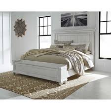 The classic, casual styling of the kentwood bedroom collection features a painted white finish and nickel pulls. Kanwyn California King Storage Bed B777 56s58 94 Ashley Furniture Afw Com