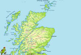 Rijd met de meest recente kaart. Scotland
