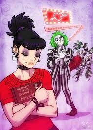 Bug juice beetle juice beetlejuice cartoon tim burton characters musical theatre movies showing couple pictures fangirl horror. Beetlejuice Pulp 5x7 In 2020 Beetlejuice Cartoon Beetlejuice Fan Art Beetlejuice Movie