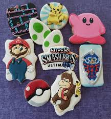 Image 0 Cookie Decorating Super Smash Bros Party Video Games Birthday