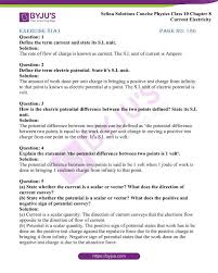 Diagnostic tests with answers answers to review questions answers to regents exam practice questions Selina Solutions Concise Physics Class 10 Chapter 8 Current Electricity Get Pdf Here