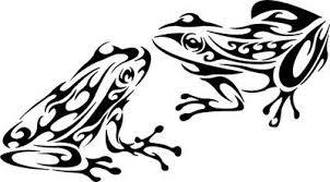 Black And White Frog Tattoo Designs Frogs Tattoo Design Frog Tattoos Tribal Animal Tattoos Animal Stencil
