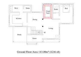 Inside youll get to tour a 550 sq. Sqft Bhk House Plan Kerala Home Floor Plans House Plans 411