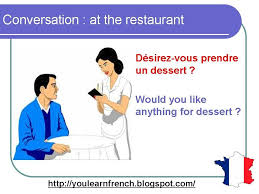 French Lesson 75 At The Restaurant Ordering Food Dialogue Conversation English Subtitles French Lessons Learn French Teaching French