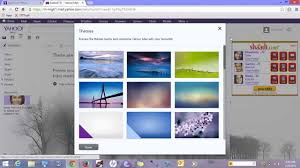 how to apply theme in yahoo mail