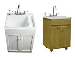 laundry tub cabinet. nice way to dress
