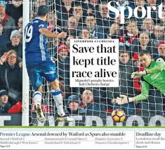 Demba ba gave the blues the lead at the end of the first half after steven gerrard's slip and willian capped the win with a breakaway goal in stoppage time. Liverpool 1 1 Chelsea Bbc Sport