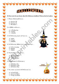 Oct 13, 2010 · halloween or hallowe'en? Halloween Quiz Esl Worksheet By Ladybug