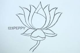 Pin By Tina Moore On Lotus Easy Drawings Lotus Flower Drawing Flower Drawing