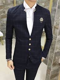 Most relevant most popular alphabetical price: Tidebuy Solid Color Plaid Men S Slim Fit Suit Slim Fit Suit Men Mens Casual Suits Fashion Suits For Men