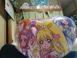 ドキドキ プリキュアボンボンボールビッグサイズハート型のビニール風船です プリキュア バルーン 風船