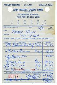 The Lists To Dos And Illustrated Inventories Of Great Artists Franz Kline Great Artists List