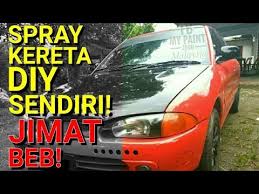 Kereta kotor basuh dengan air pastu lap je. Cat Kereta Diy Sendiri Tak Perlu Compressor Pzspray Youtube