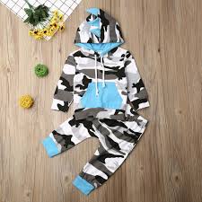 Bebe Recem Nascido Menino De Inverno Roupa De Camo Com Capuz Tops Calcas Compridas Roupas De Treino Comprar On Line Diversos Www Bykelly Com Br