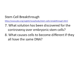 You've heard the apologetic words of the doctor far too many times now and they have lost all meaning to you. Stem Cell Research Video Questions Unlocking Stem Cell Potential 1 How Are Animals Able Ppt Download