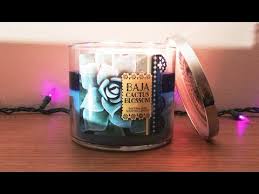 Don?t burn near things that. Baja Cactus Blossom Bath Body Works Spring Test Candle Review Youtube