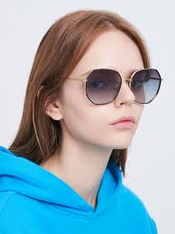 Tinted Geometric Sunglasses